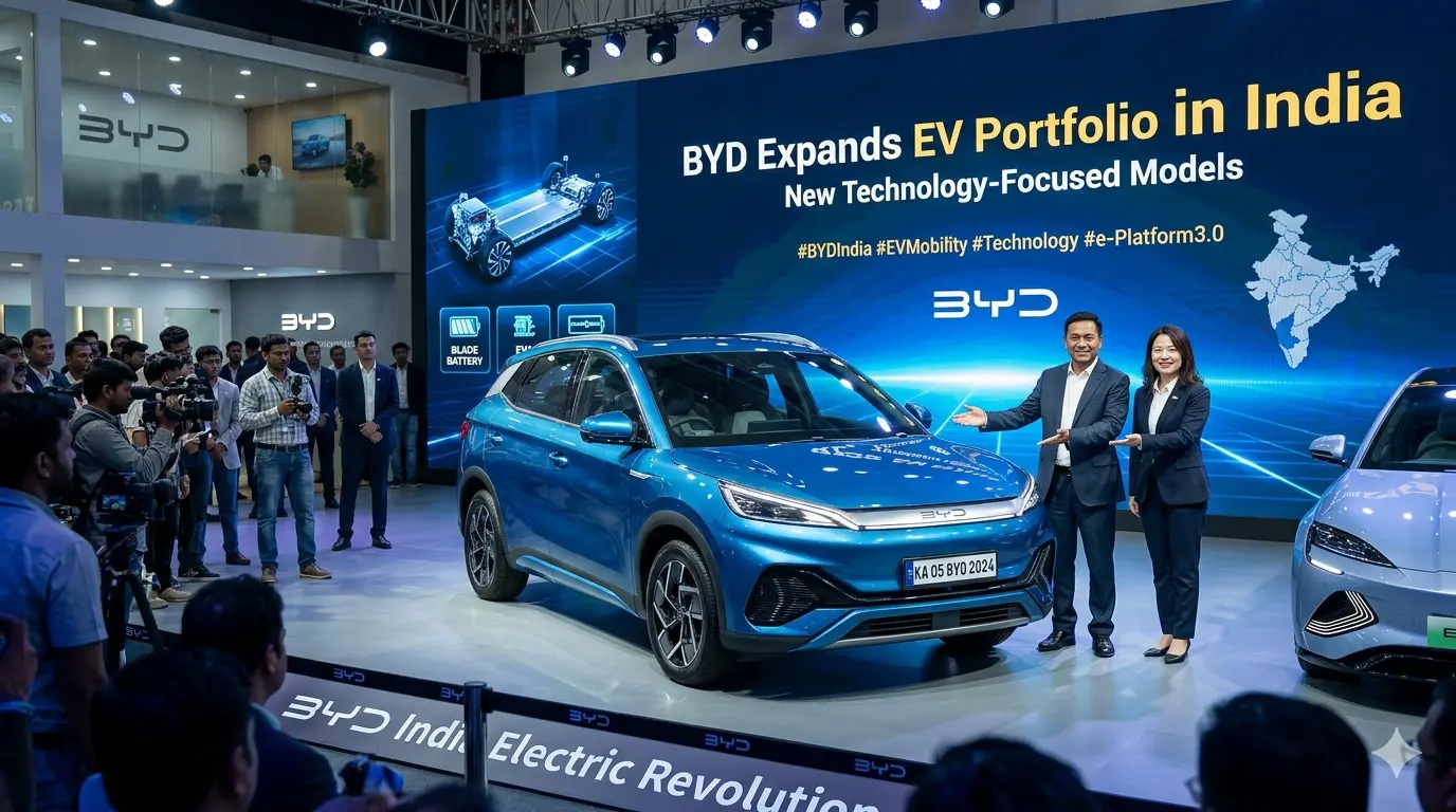 BYD Expands EV Portfolio in India with New Technology-Focused Models